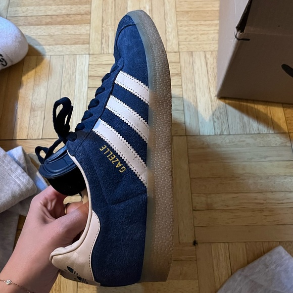 Adidas Gazelle Indigo Wonder Taupe Shoes - Picture 5 of 7